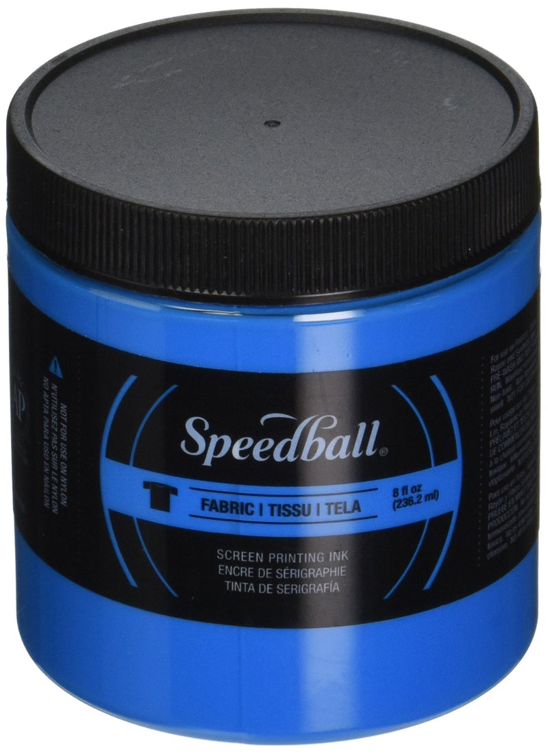 Speedball Fabric Screen Printing Ink, 8-Ounce, Fluorescent Blue - NewNest Australia