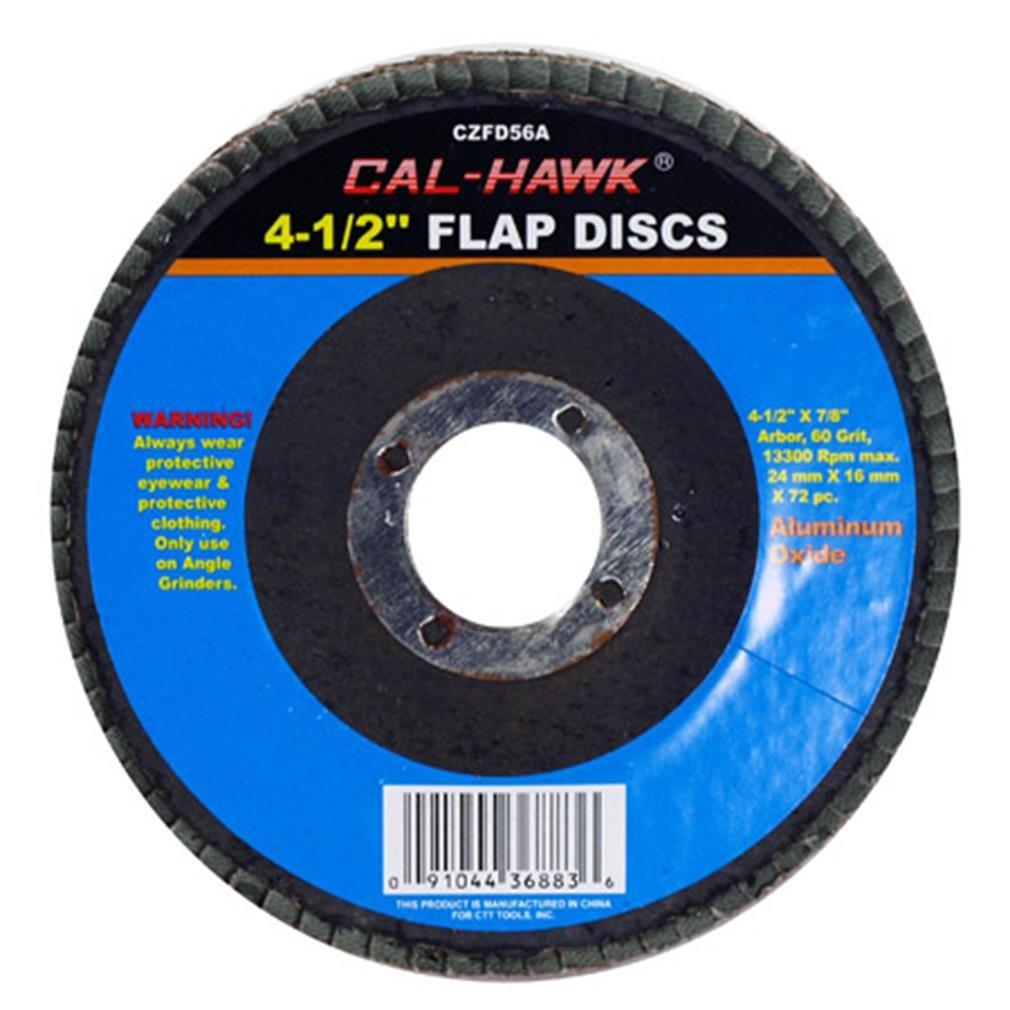 Cal Hawk Tools CZFD56A Aluminum Oxide Flap Disc, 4-1/2" - NewNest Australia