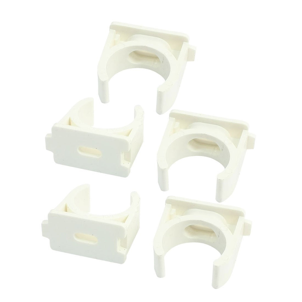 uxcell PVC Water Pipe Clamps Clips, 3/4" (25mm) TV Trays Tubing Hose Hanger Support Pex Tubing, 5Pcs - NewNest Australia
