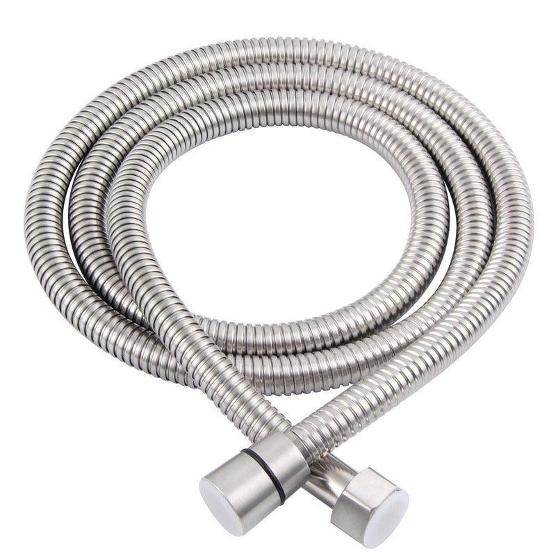 Shower Hose Brushed Nickel 59", Angle Simple Stainless Steel Replacement Shower Head Hose, Flexible Hand Held Shower Sprayer Hose, 1/2" IPS 59 Inch Brushed Steel - NewNest Australia