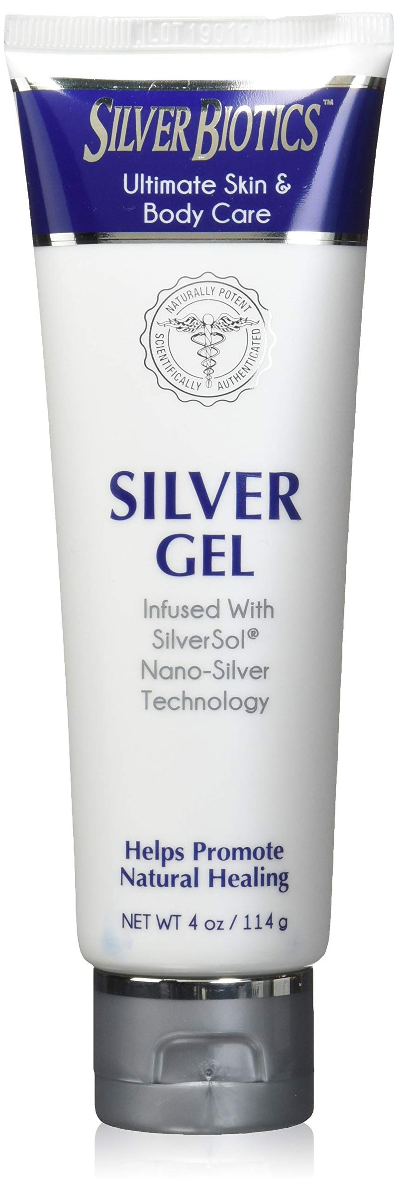 American Biotech Labs Silver Biotics Silver Gel Infused w/SilverSol Nano-Silver Technology 4oz, Pack of 2 - NewNest Australia