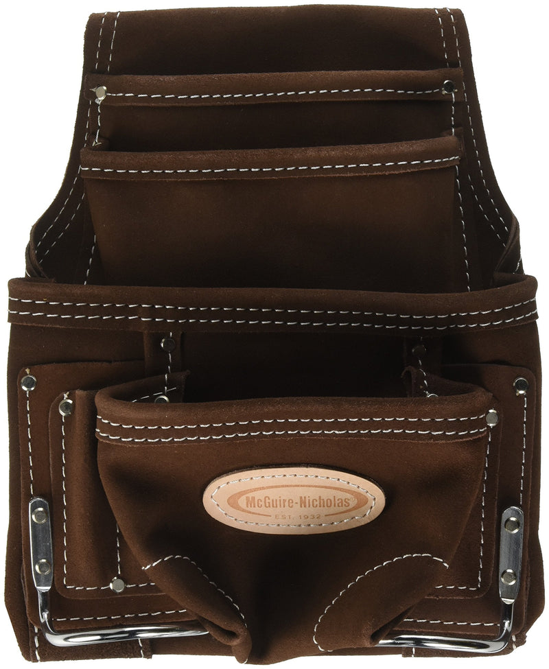 McGuire-Nicholas 10 Pocket Carpenter's Pouch | Premium Leather Nail & Tool Bag with Reinforced Wear Points Оne Расk - NewNest Australia