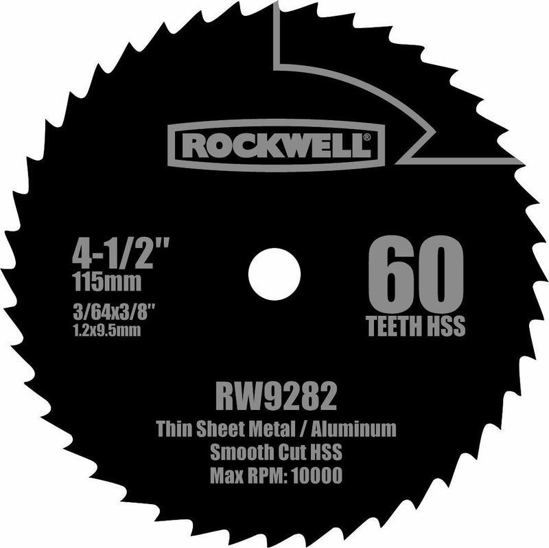 Rockwell RW9282 4 1/2-Inch 60T High Speed Steel Compact Circular Saw Blade Original Version - NewNest Australia