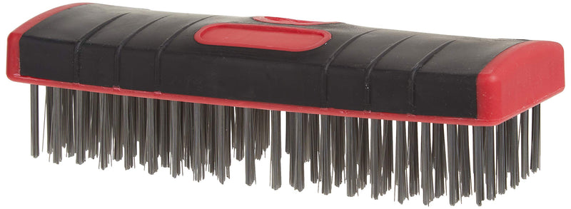 Red Devil 4166 7-Inch Soft Grip Stainless Steel Scrub Brush 7" - NewNest Australia