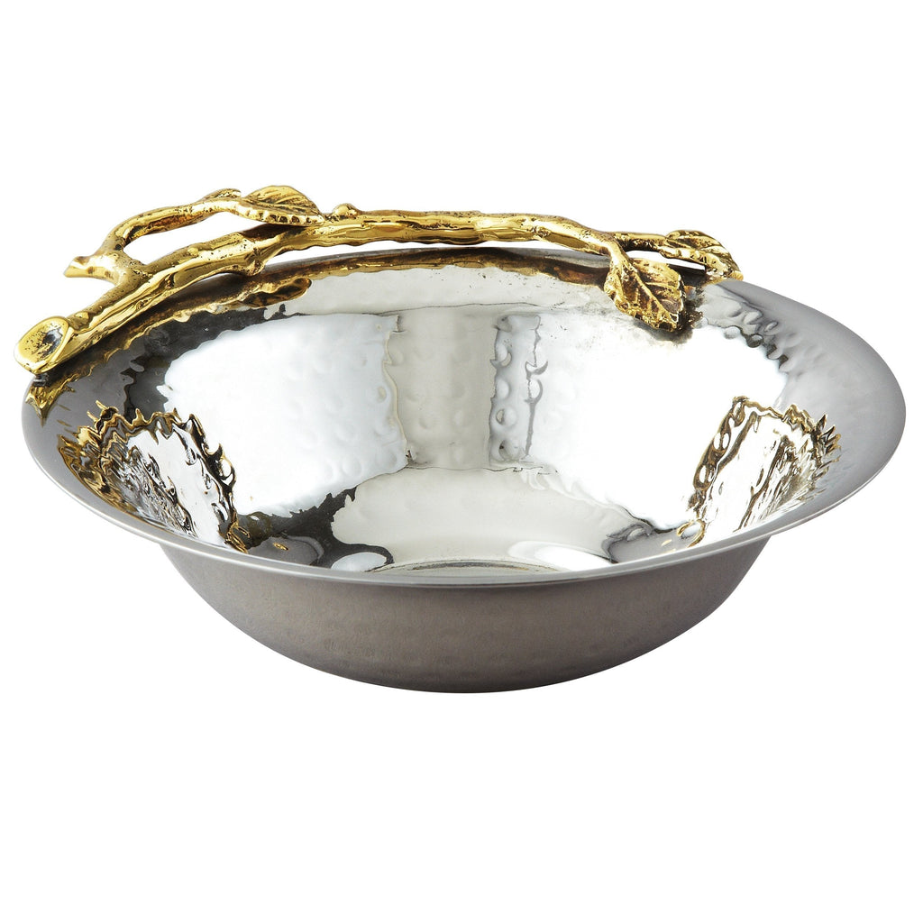 NewNest Australia - Elegance Golden Vine Hammered Bowl 