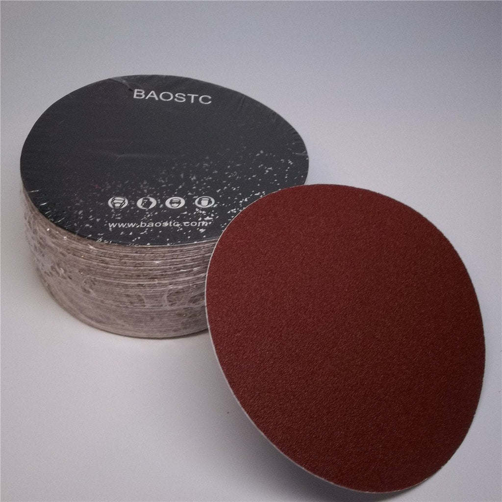 BAOSTC 5" no holes assorted60-80-120,hook and loop sanding disc,50PACK - NewNest Australia