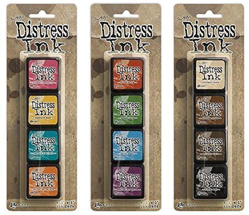 Ranger Tim Holtz Distress Mini Ink Pad Kits #1, #2 and #3 Bundle - NewNest Australia