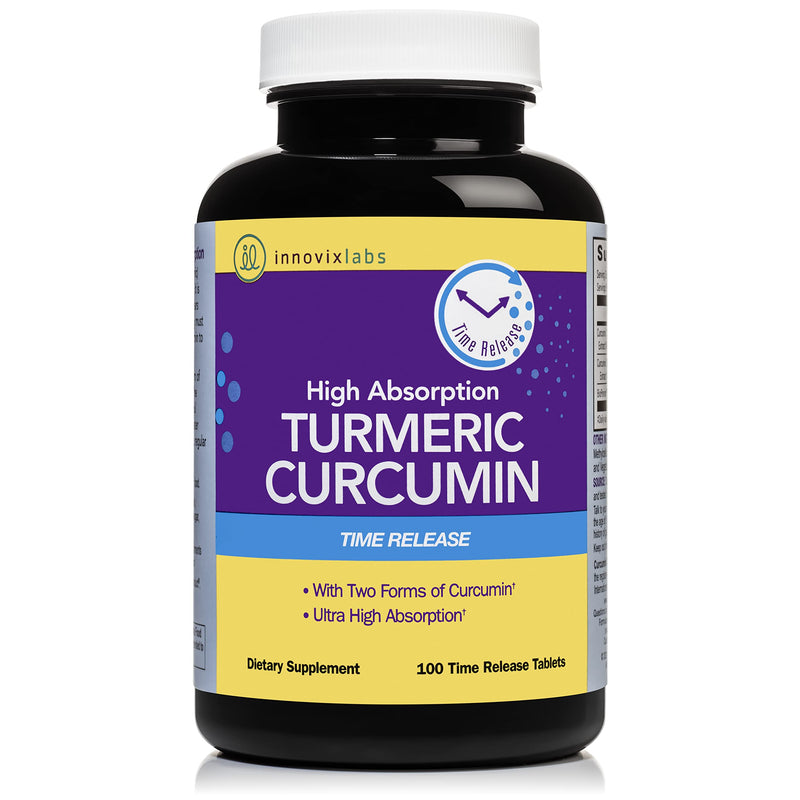 InnovixLabs Curcumin Turmeric w/ C3 Reduct, C3 Complex & BioPerine Black Pepper for Higher Absorption, 100 Time-Release Tablets, 95% Tetra-Hydro-Curcumin, Turmeric Curcumin Supplement - NewNest Australia