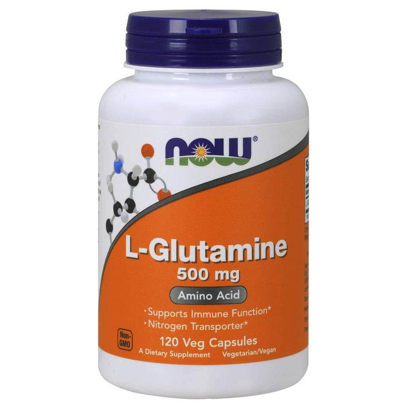 NOW Foods L-Glutamine 500mg - 120 ct (Pack of 2) 120 Count (Pack of 2) - NewNest Australia