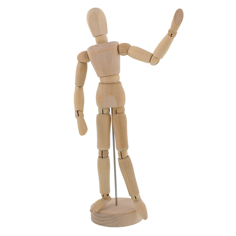 US Art Supply® Wood 8" Female - Artist Drawing Manikin Articulated Mannequin with Base and Flexible Body - Perfect for Drawing The Human Figure (8" Female) - NewNest Australia