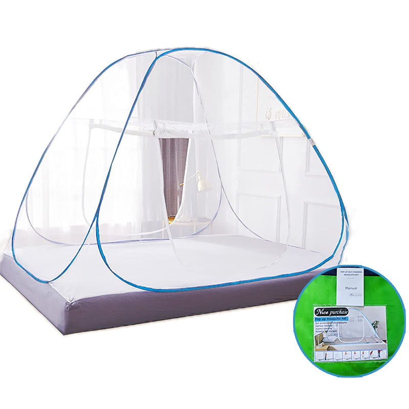NICE PURCHASE New Portable Folding Mosquito Net Tent Freestand Bed 1 or 2 Openings (1.0m(75 by 38 inches LxW)) 1.0m(75 by 38 inches LxW) - NewNest Australia