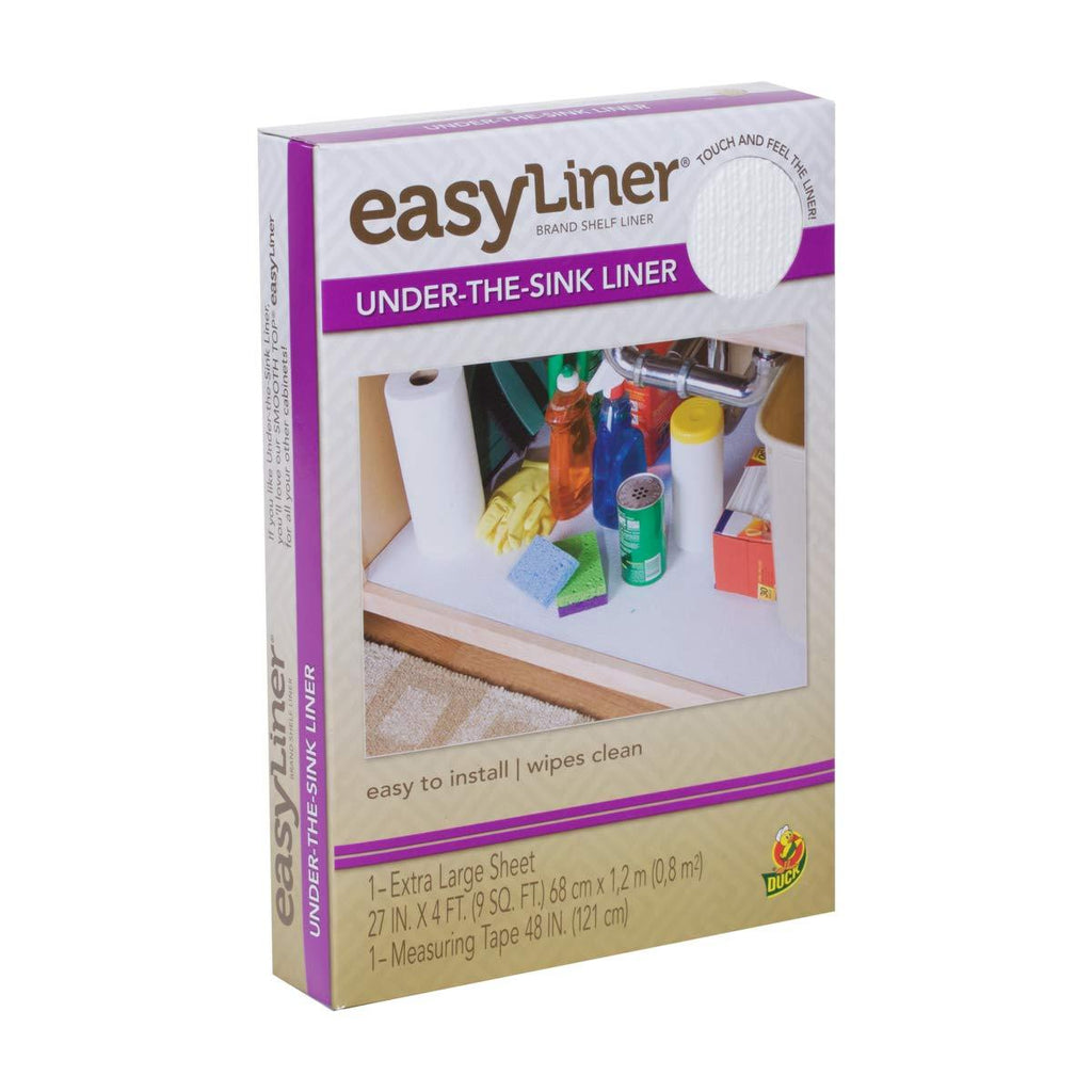 NewNest Australia - Easy Liner Under-the-Sink Liner, Non-Adhesive, White, 27 Inches x 4 Feet (280741) 