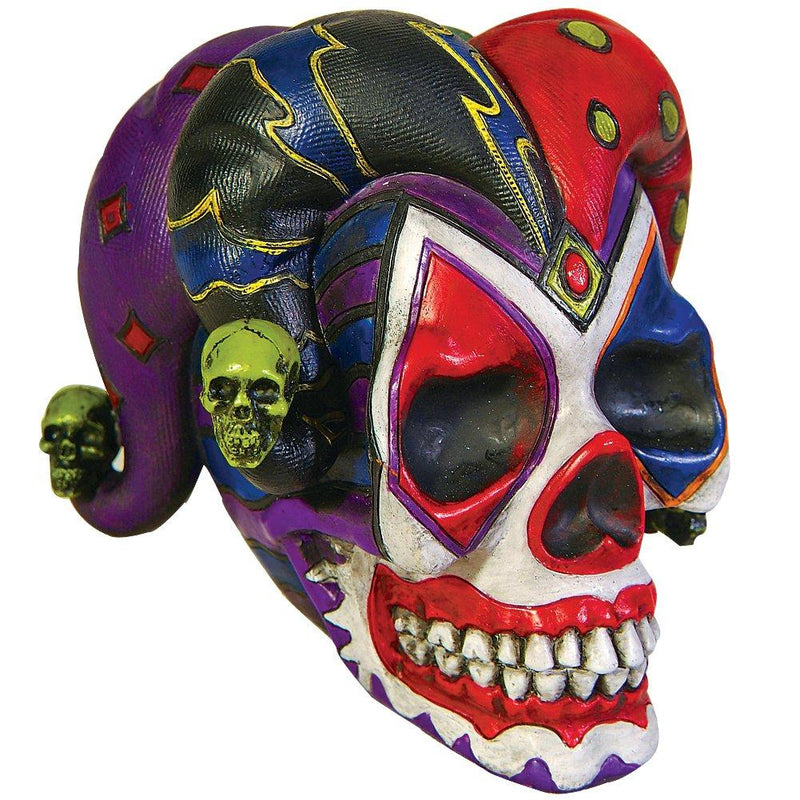 NewNest Australia - PTC Court Jester Clown Skull Skeleton Head Home Decoration Figure… 