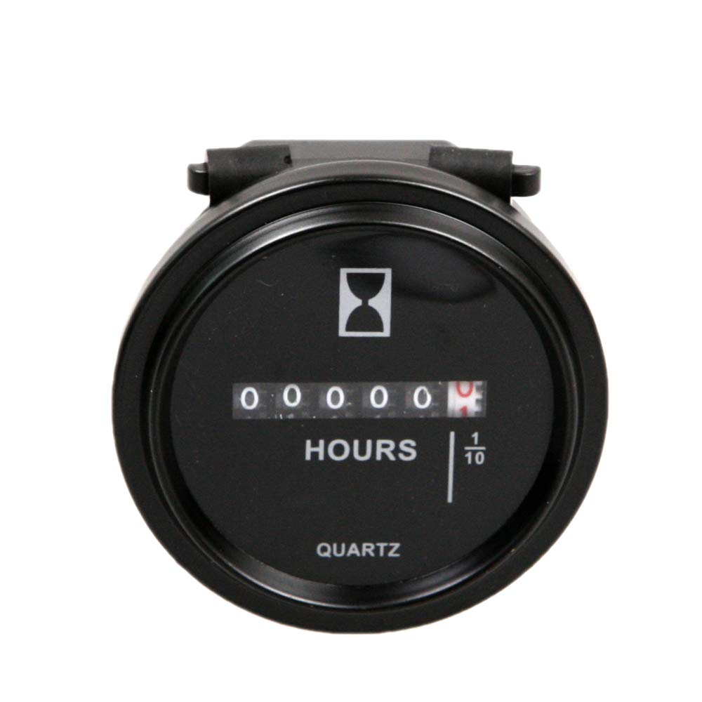 ATOPLEE Quartz Round Back Trim Ring Hour Meter Boat Tractor Generator Engine Mower Golf Cart ,Voltage: DC (6~80)V - NewNest Australia