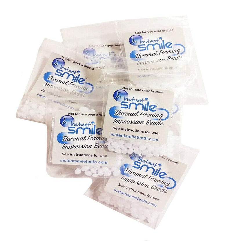 8 Packages of Instant Smile Billy Bob Replacement Thermal Adhesive Fitting Beads for Fake Teeth - NewNest Australia