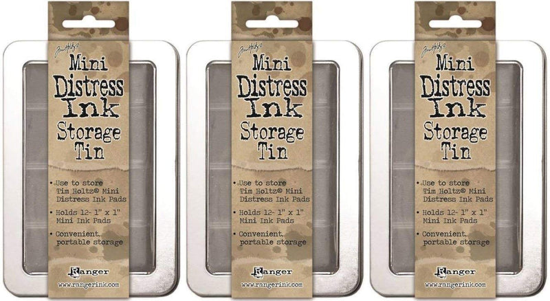 Tim Holtz Mini Distress Ink Storage Tins - (Pack of Three Tins) 3 Pack - NewNest Australia
