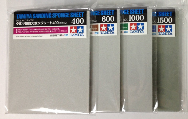 TAMIYA Sanding Sponge Sheet 4-type(#400,#600,#1000,#1500) Set, Model:, Toys & Play - NewNest Australia