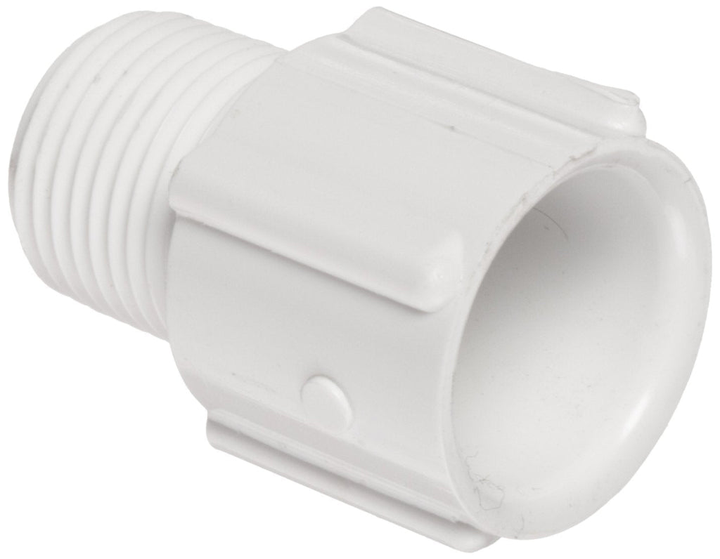 Spears 436-010 PVC Pipe Fitting, Adapter, Schedule 40, White, 1" Socket x NPT Male (Pack of 10) 1 Inch - NewNest Australia