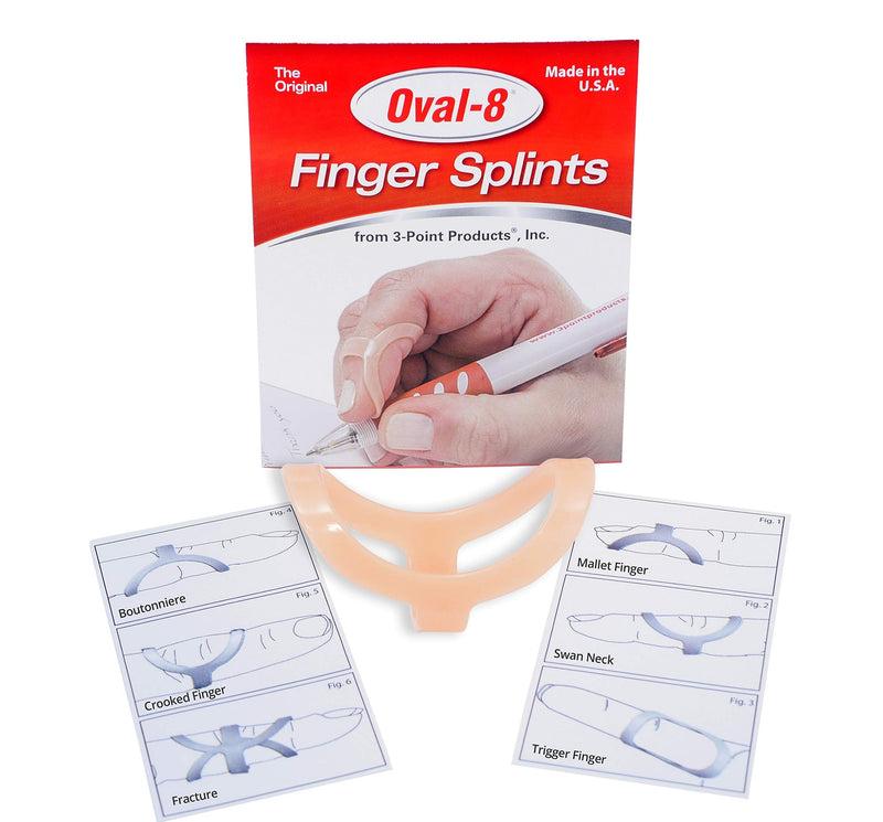 3-Point Products Oval-8 Finger Splint, Support and Protection for Arthritis, Trigger Finger or Thumb, and Other Finger Conditions, 1-Pack, Size 2 Size 2 (Pack of 1) - NewNest Australia