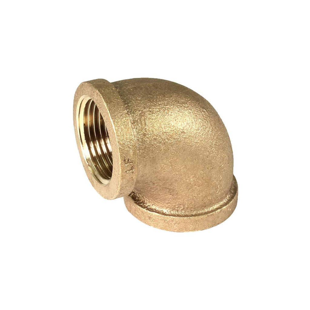 Supply Giant CSOM0014 1/4''-Inch 90-Degree Elbow with Female National Taper Threads, Lead Free Brass Pipe Fitting, Durable, Higher Corrosion Resistance Economical & Easy to Install, 4 - NewNest Australia