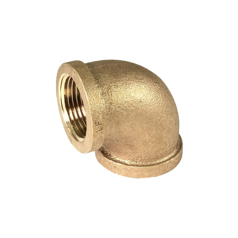 Supply Giant Suply Giant CSOM0100 1-Inch 90-Degree Elbow with Female National Taper Threads, Lead Free Brass Pipe Fitting, Durable, Higher Corrosion Resistance Economical & Easy to Install, 4 - NewNest Australia