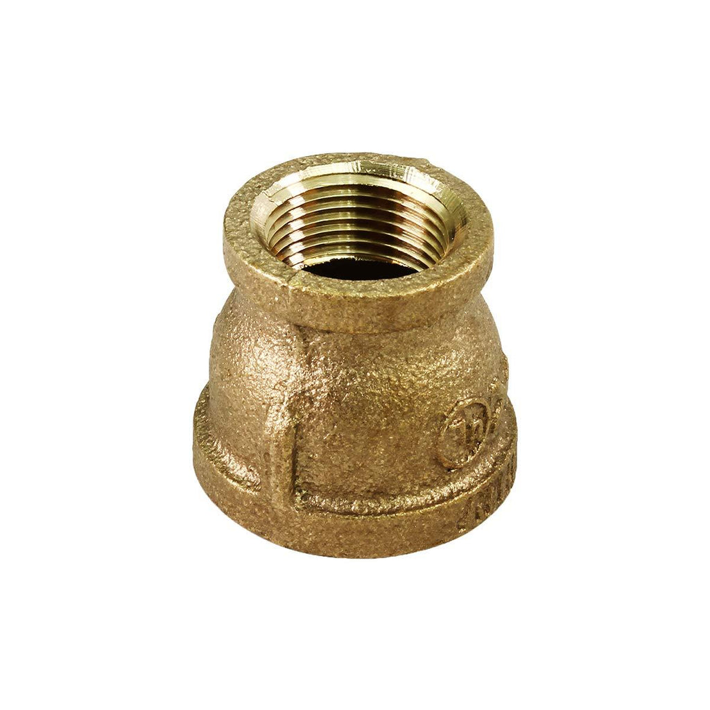 Supply Giant CSSD0340 3/4'' x 1/4'''' Lead Free Reducing Coupling with Female National Pipe Taper Threaded Ends, Brass Construction, Higher Corrosion Resistance, Economical & Easy to Install, 20 - NewNest Australia