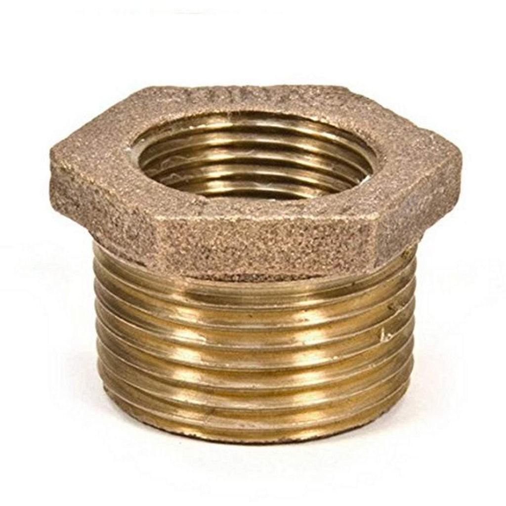 Supply Giant CSCV1121 1-1/2 in. Male X 3/8 in. Female NPT Lead Free Bushing Fitting with Hexagonal Head Brass Construction, Higher Corrosion Resistance Economical & Easy to Install, 19 - NewNest Australia