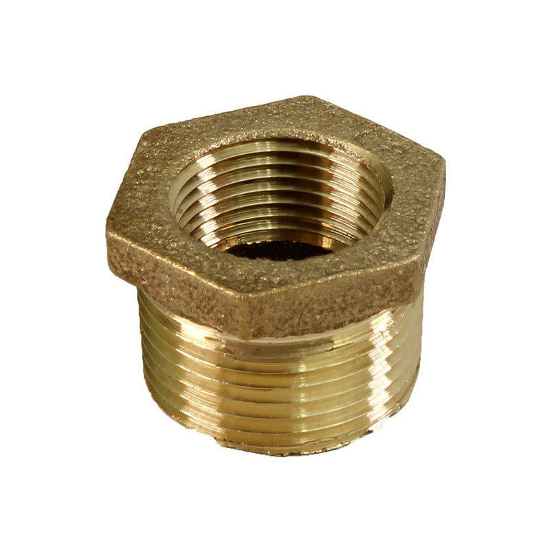 Supply Giant CSCV1124 1-1/2'' Male x 1 Inch Female NPT Lead Free Bushing, Fitting with Hexagonal Head Brass Construction Higher Corrosion Resistance Economical & Easy to Install, 19 - NewNest Australia