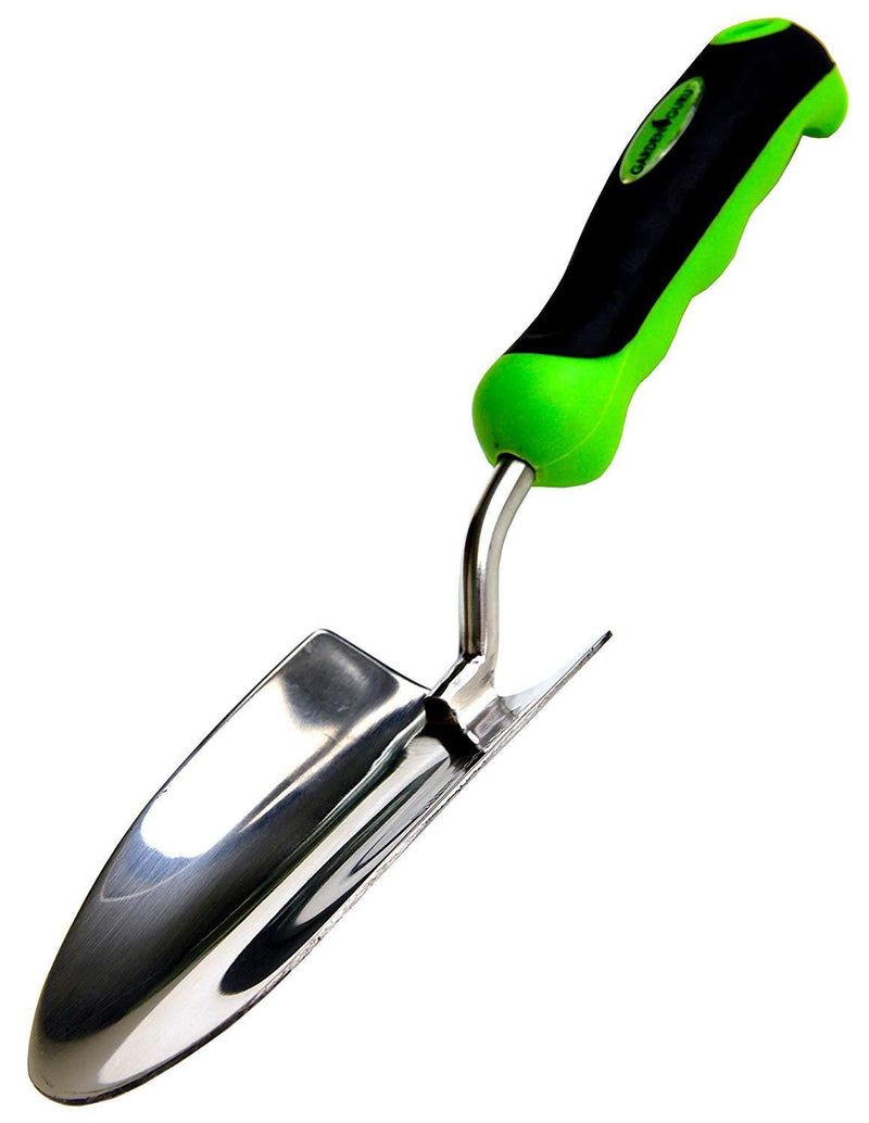 Garden Guru Super Strong Garden Trowel - Stainless Steel - Ergonomic Grip - Perfect Hand Shovel for Weeding, Transplanting and Digging in Garden Beds - Hand-E Garden Trowel 1 Pack Green - NewNest Australia