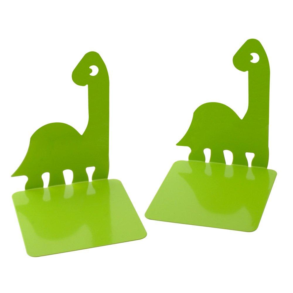 NewNest Australia - 1Pair Prehistoric Dinosaurs Noskid Bookends Books Gift Green 