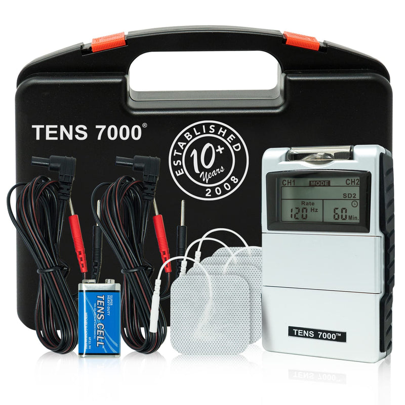 TENS 7000 Digital TENS Unit with Accessories - TENS Unit Muscle Stimulator for Back Pain, General Pain Relief, Neck Pain, Muscle Pain - NewNest Australia