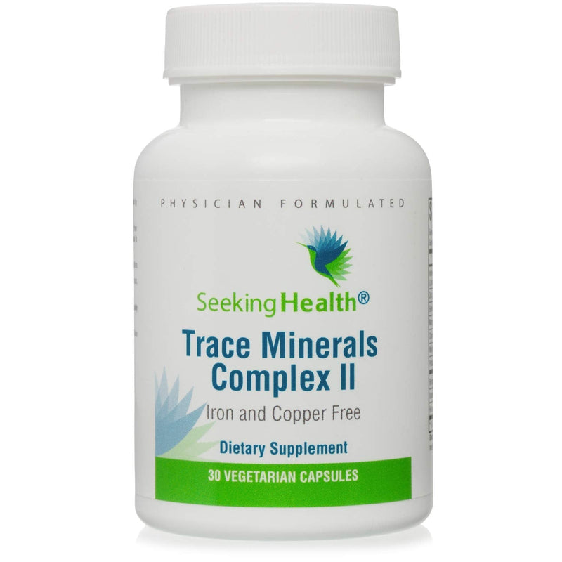 Seeking Health Trace Minerals Complex II, 30 Capsules, Iron and Copper Free, Iodine Supplement, Zinc Supplement, Healthy Energy, Healthy Skin, Hair and Nails* - NewNest Australia