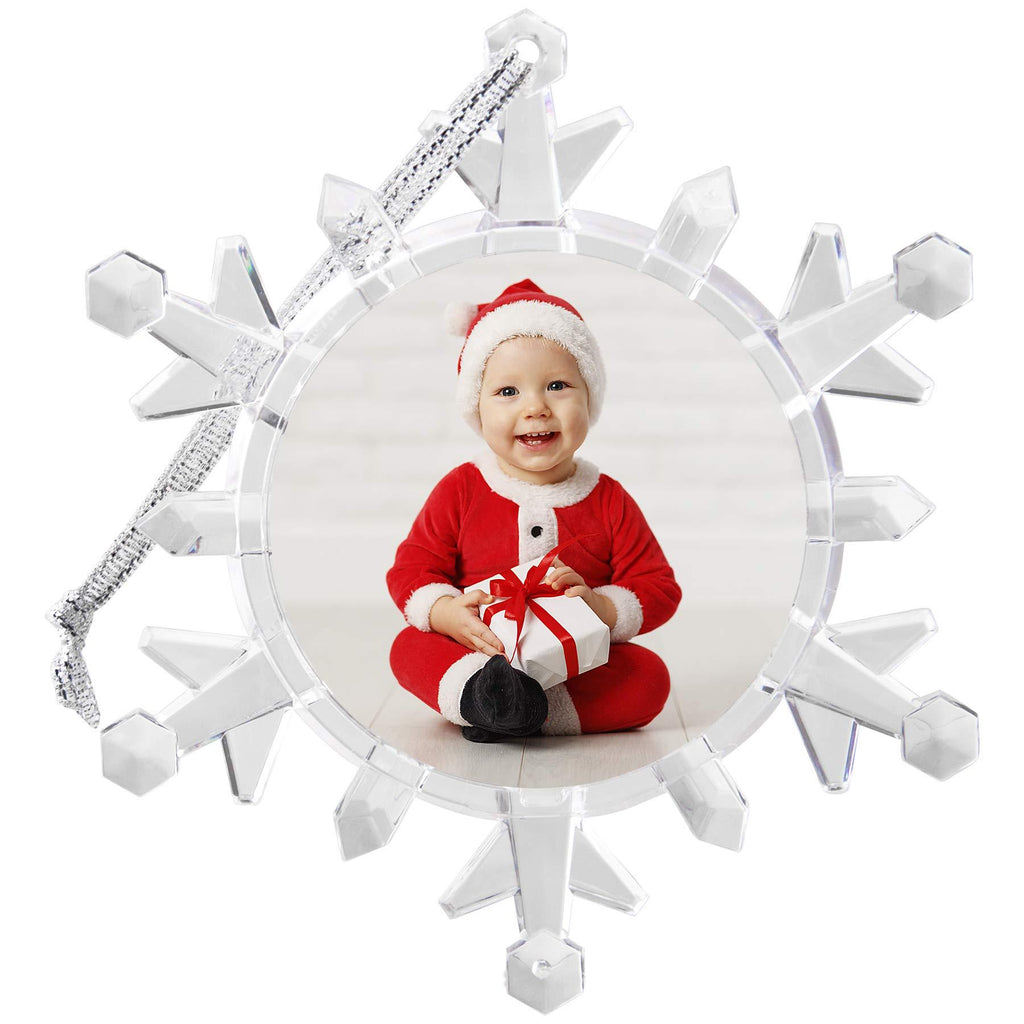 NewNest Australia - Neil Enterprises, Inc Light Up Photo Snowflake Ornament 