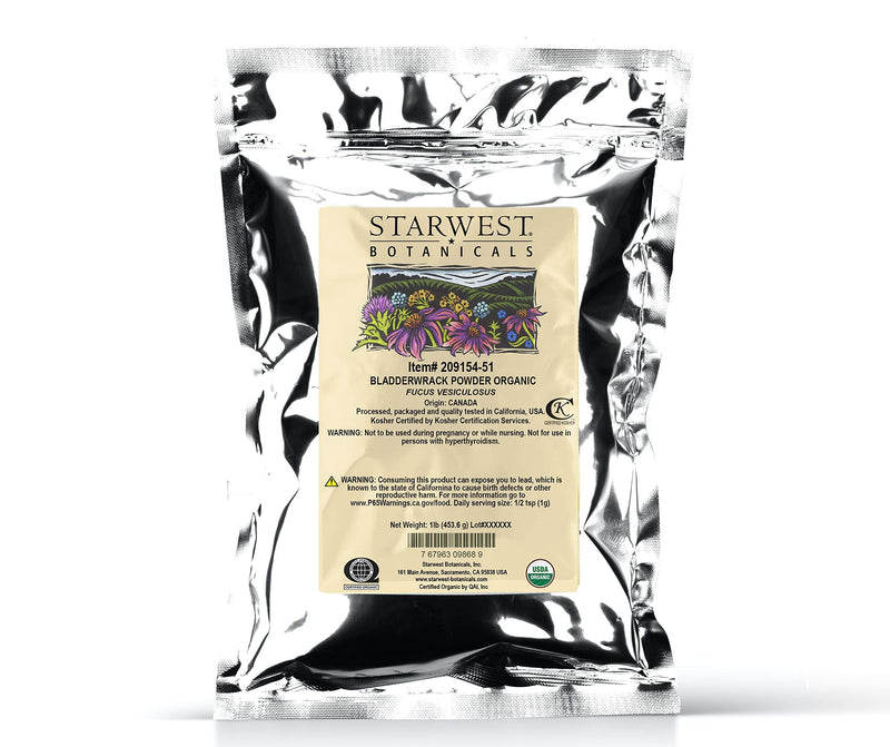 Starwest Botanicals Bladderwrack Powder, 1 lb 1 Pound (Pack of 1) - NewNest Australia