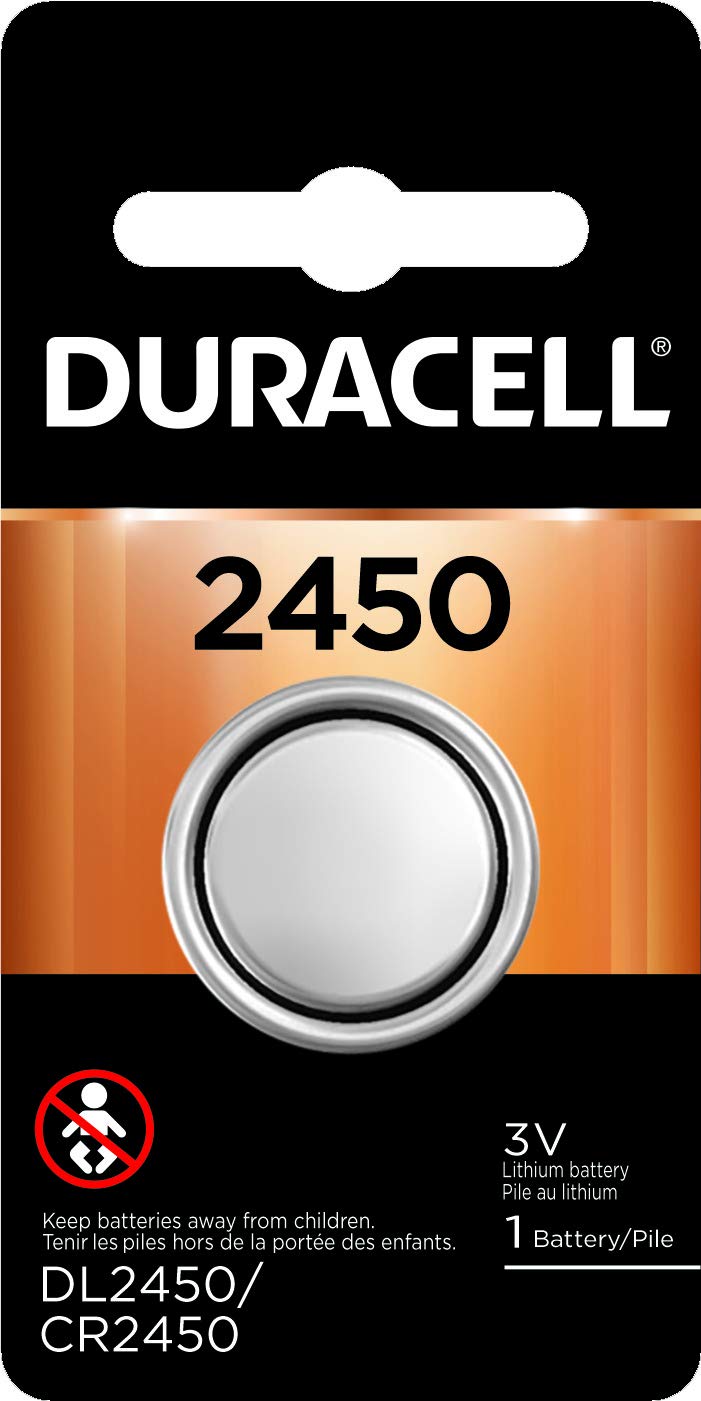 Duracell 2450 3V Lithium Battery, 1 Count Pack, Lithium Coin Battery for Medical and Fitness Devices, Watches, and more, CR Lithium 3 Volt Cell - NewNest Australia