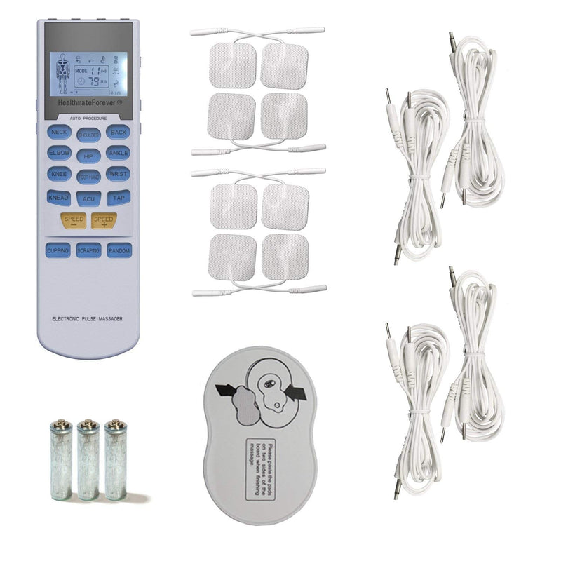 HealthmateForever YK15AB TENS unit EMS Muscle Stimulator 4 outputs 15 modes Handheld Electrotherapy device | Electronic Pulse Massager for Electrotherapy Pain Management Pain Relief Therapy: Chosen by Sufferers of Tennis Elbow, Carpal Tunnel Syndrome, ... - NewNest Australia