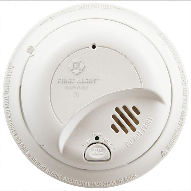 First Alert BRK 9120B Hardwired Smoke Alarm with Battery Backup , White 1 Pack Hardwired Alarm - NewNest Australia