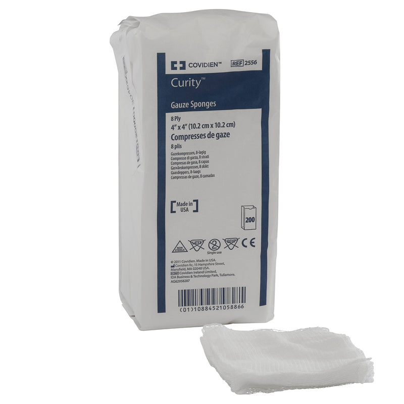 COVIDIEN 2556 Curity Gauze Sponge, Non-Sterile, 4 x 4, 8-Ply (Pack of 200) Original Version - NewNest Australia