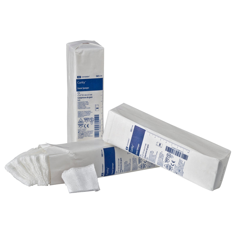 Covidien 2146 Curity Gauze Sponge, Non-Sterile, 2" x 2", 8-Ply (Pack of 200) - NewNest Australia