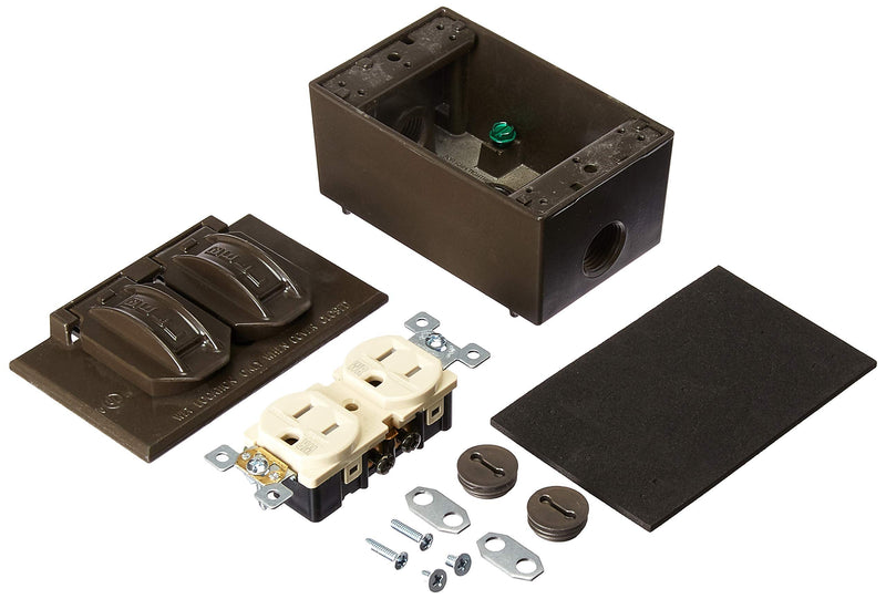 Hubbell 5839-7WRTR BRZ Receptacle KIT, Bronze - NewNest Australia