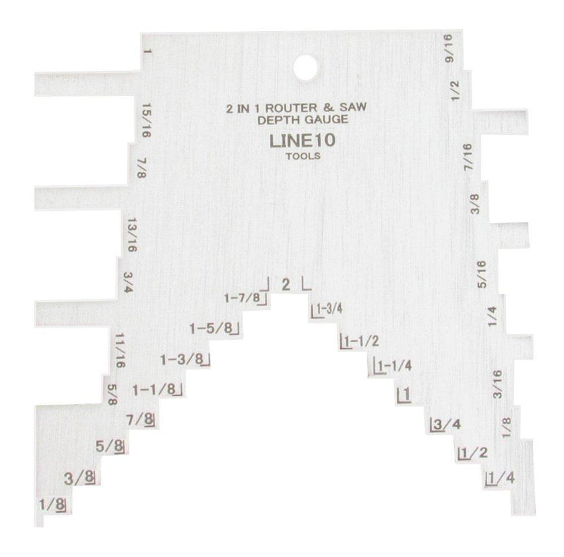 2 in 1 Step Depth Gauge for Router and Table Saw - NewNest Australia