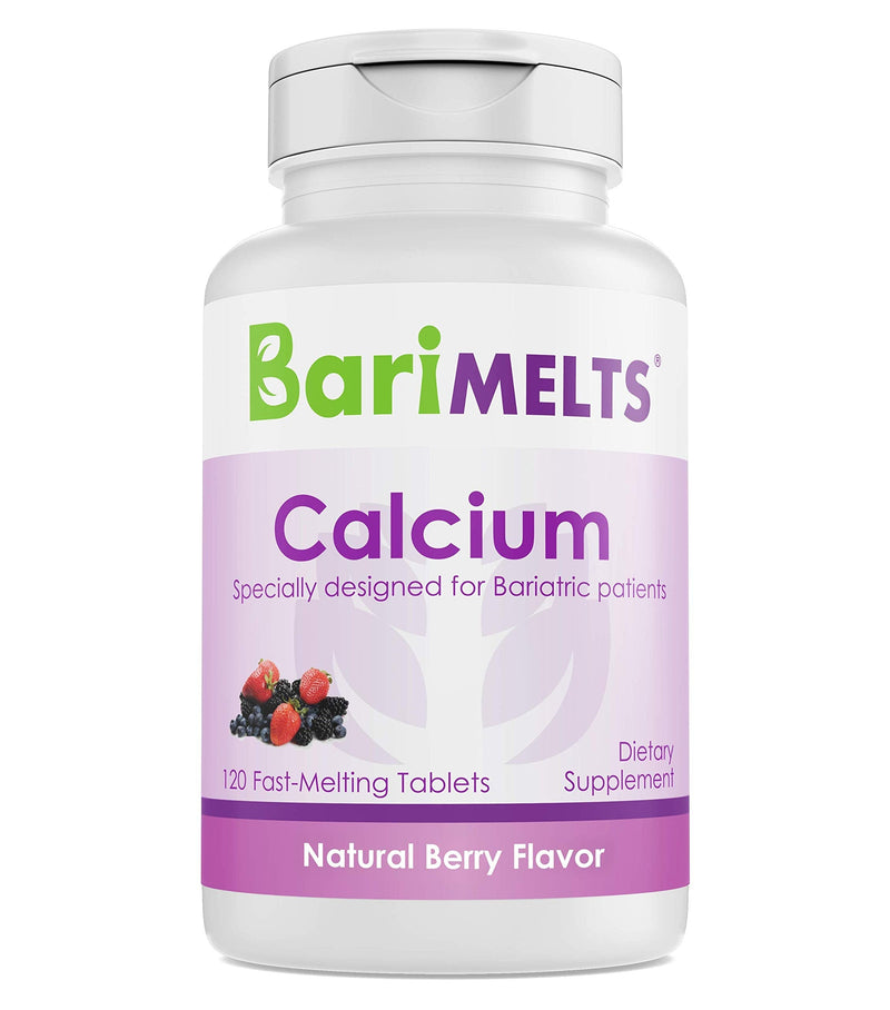 BariMelts Calcium Citrate, Dissolvable Bariatric Vitamins, Natural Berry Flavor, 120 Fast Melting Tablets - NewNest Australia