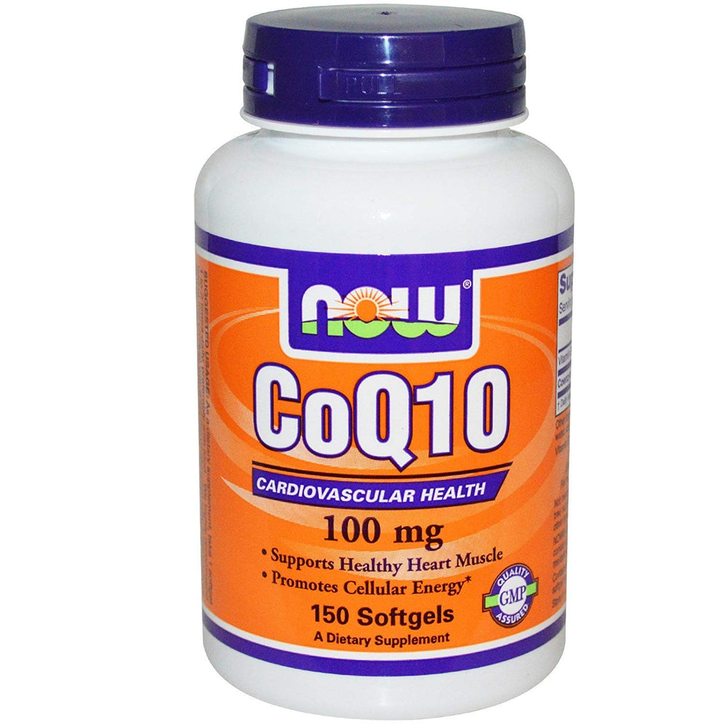 NOW Foods Coq10 100mg 2*150 Softgels 150 Softgels - NewNest Australia