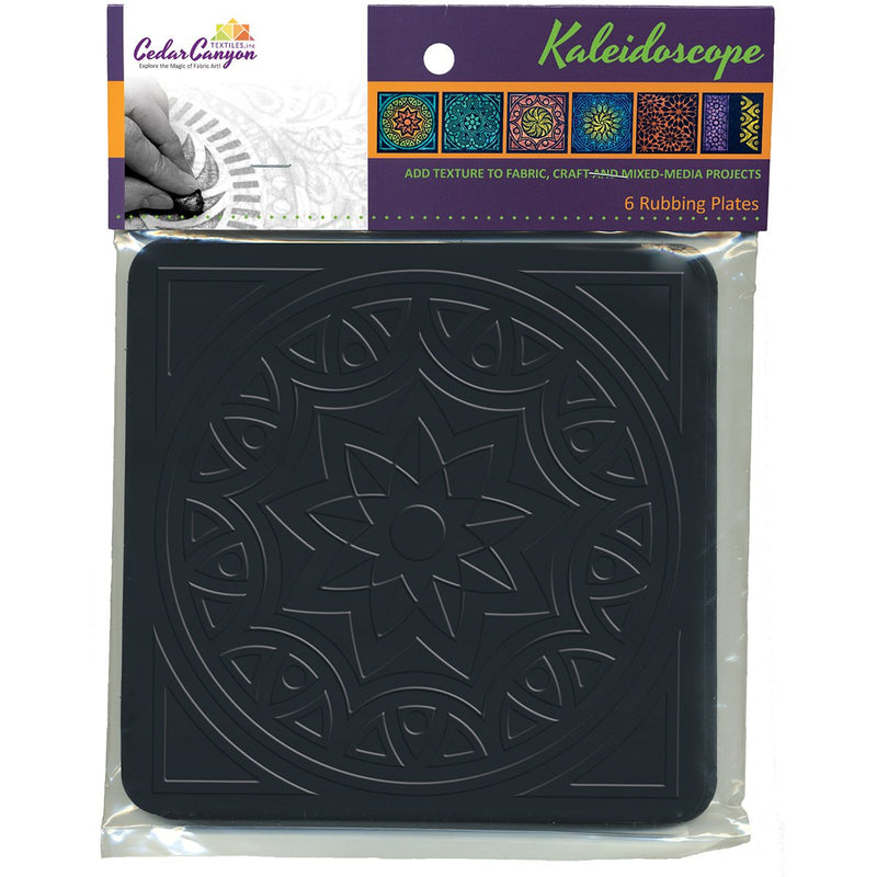 Cedar Canyon Textiles Artist's Paintstiks Rubbing Plates, 7.125 by 7.125-Inch, Kaleidoscope, 6-Pack - NewNest Australia