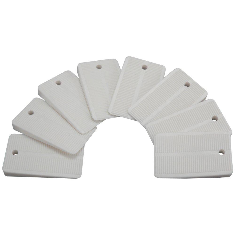 Plumb Pak PP836-55 Keeney Toilet Leveling Shims, Multi-Purpose Design for Furniture, Cabinets, and Tables, 8-Pack, White, 8 Count Soft Plastic - NewNest Australia