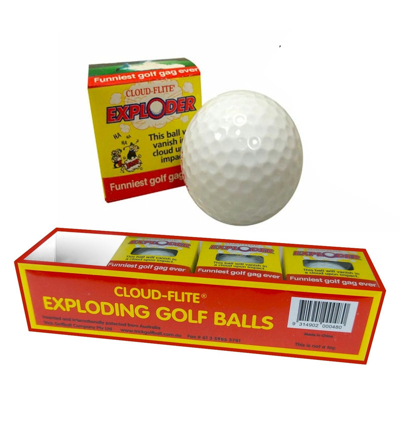 JP Lann Golf Cloud Flite Exploder Golf Ball (4-Pack), White, Standard Size - NewNest Australia