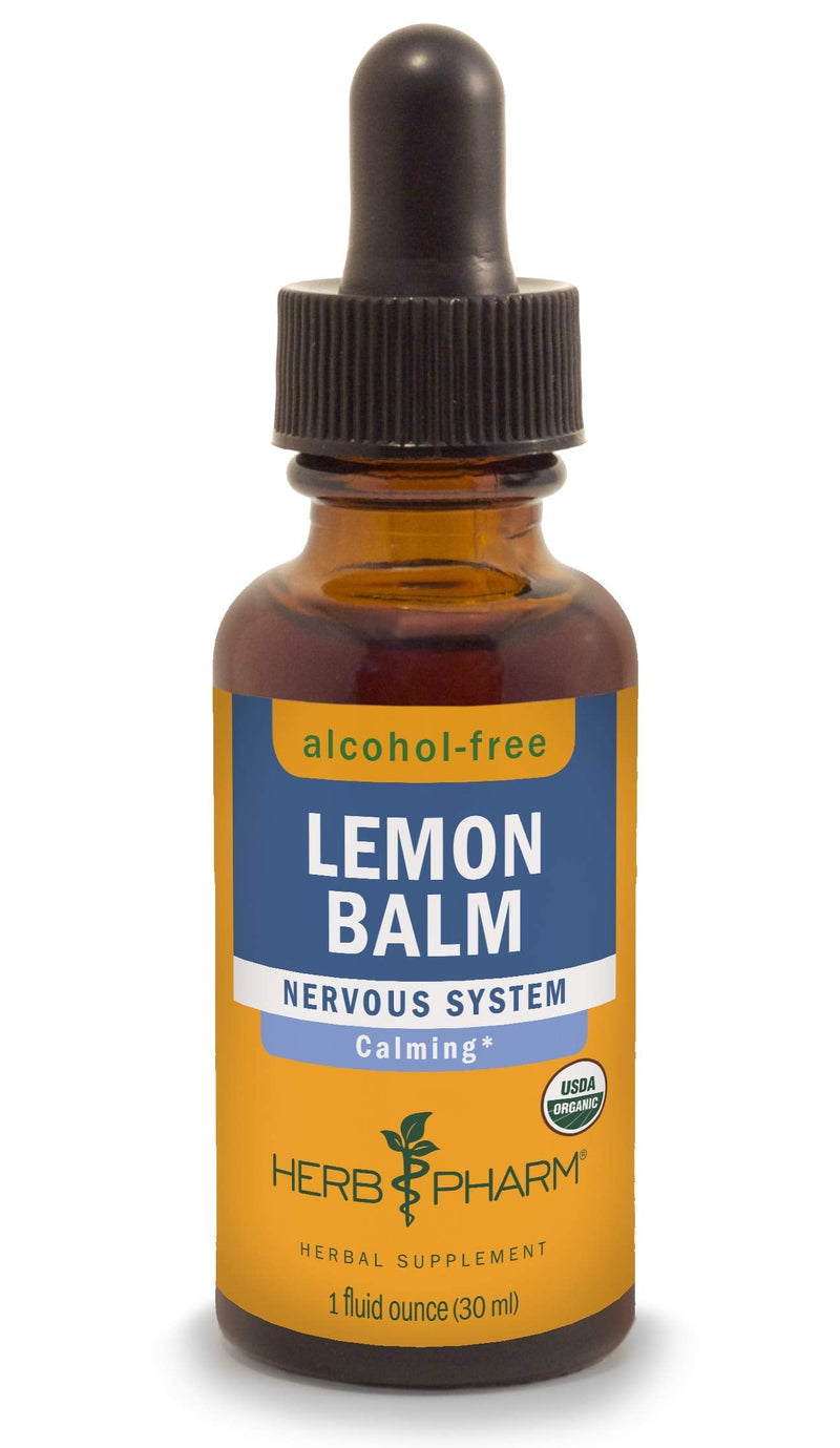 Herb Pharm Certified Organic Lemon Balm Liquid Extract for Calming Nervous System Support, Alcohol-Free Glycerite, 1 Oz 1 Fl Oz (Pack of 1) - NewNest Australia