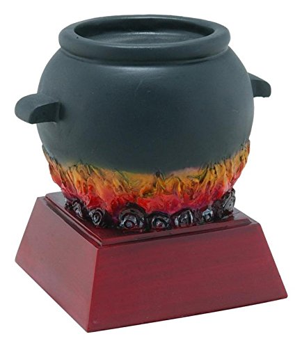 Decade Awards Chili Pot Color Resin Trophy, Small - Chili Cook-Off Award - 4 Inch Tall - Engraved Plate on Request - NewNest Australia