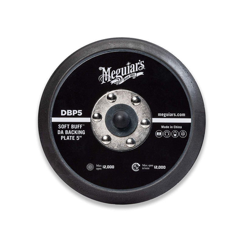 Meguiar's 5" Soft Buff DA Backing Plate – Use with MT300 Dual Action Variable Speed Polisher – DBP5 - NewNest Australia