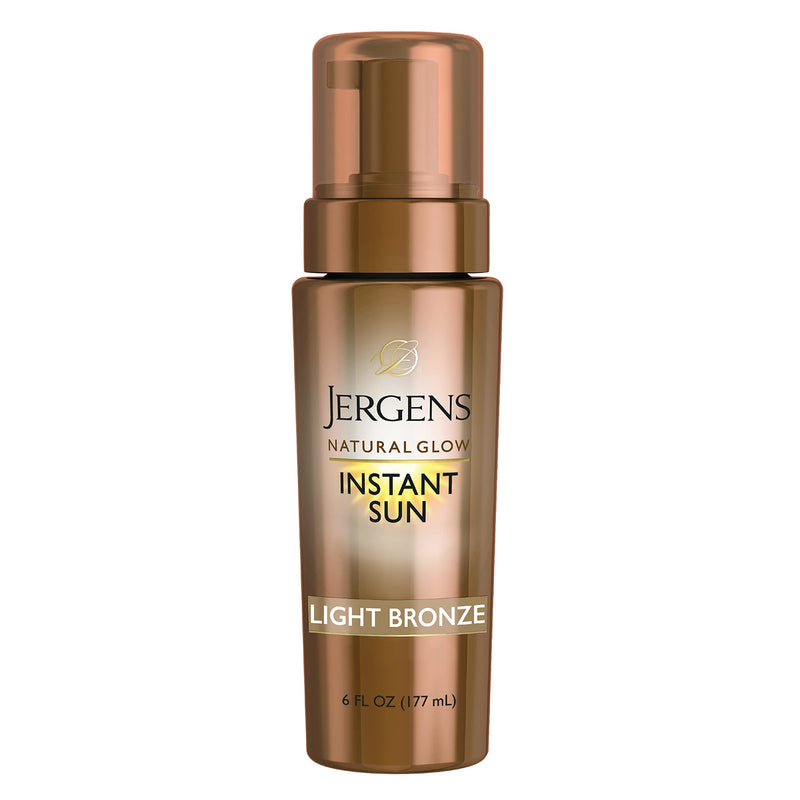Jergens Natural Glow Instant Sun Body Mousse, Self Tanner for Light Bronze Tan, Sunless Tanning Body Bronzer, Fake Tan for Fair to Medium Skin, 6 Ounce Jergens Natural Glow Instant Sun Sunless Tanning Mousse for Body, Light Bronze, 6 Ounce - NewNest Australia